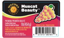Dulcinea Muscat Beauty Seedless Table Grapes
