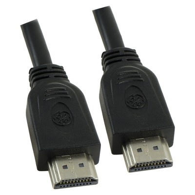 slide 1 of 1, GE Gold High Speed Connectors HDMI Cable - Black, 4 ft