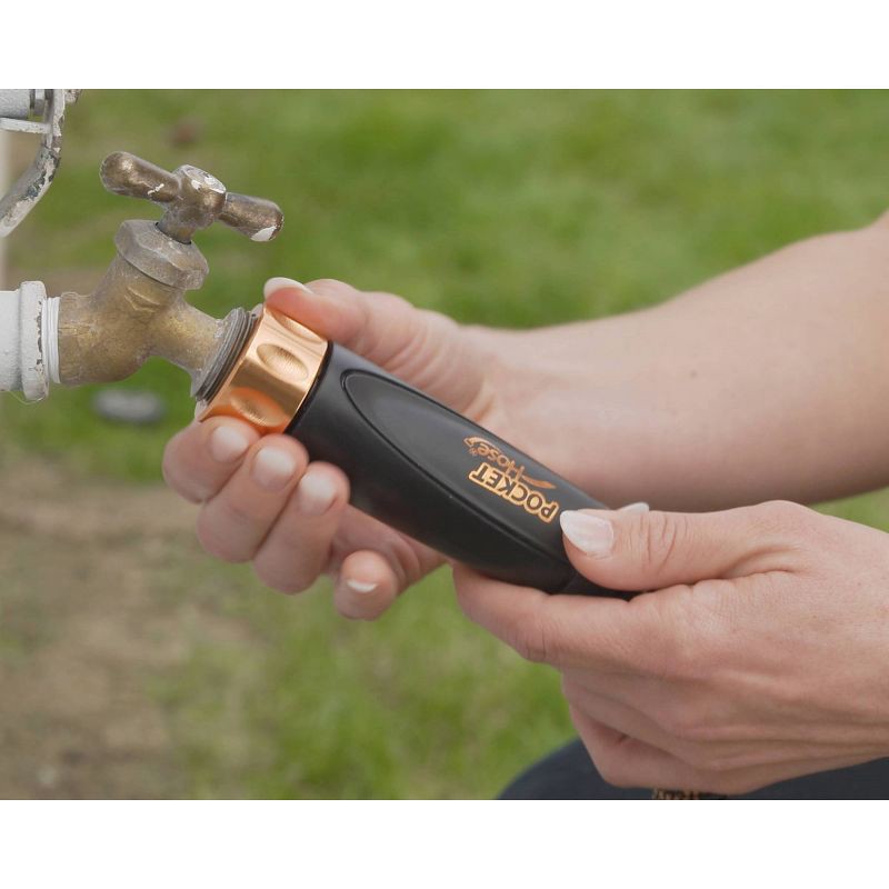 slide 2 of 5, As Seen on TV 100' Pocket Hose Copper Bullet: Lead-Free, Burst-Resistant & Kink-Free Expandable Hose, 1 ct