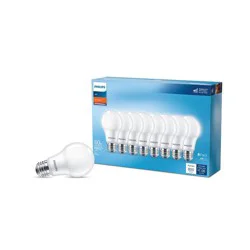 Philips LED 60W Frosted Soft White A19 8P Non-Dim T20: Low Energy 800 Lumens, Enclosed Fixture, E26 Base, 2700K, 10-Year Life