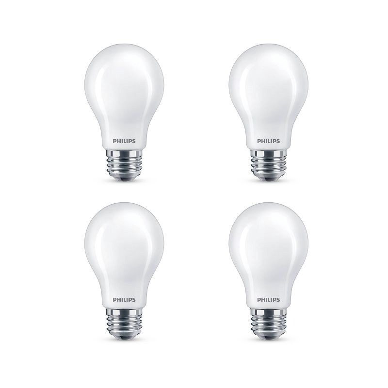 slide 2 of 8, Philips UltraDef LED 40W Frosted Daylight A19 4P: Dimmable 450 Lumens, 5000K, Energy Star Certified, 13.7-Year Life, 4-Pack, 1 ct