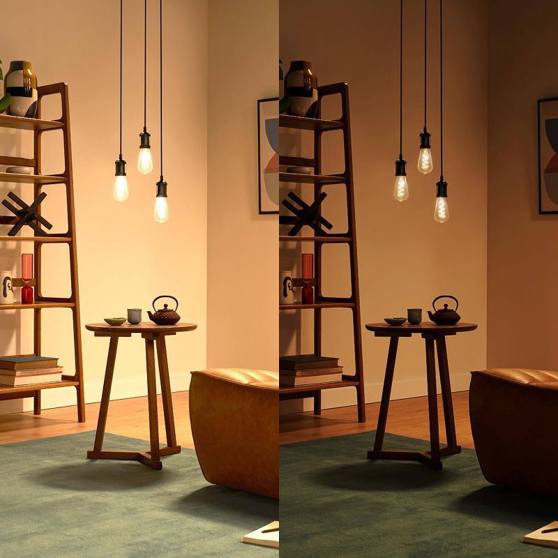 slide 6 of 8, Philips Smart 40W Clear Color Filament ST19 1P: LED Light Bulb, Dimmable, HomeKit Compatible, 13.7-Year Life, E26 Base, 1 ct
