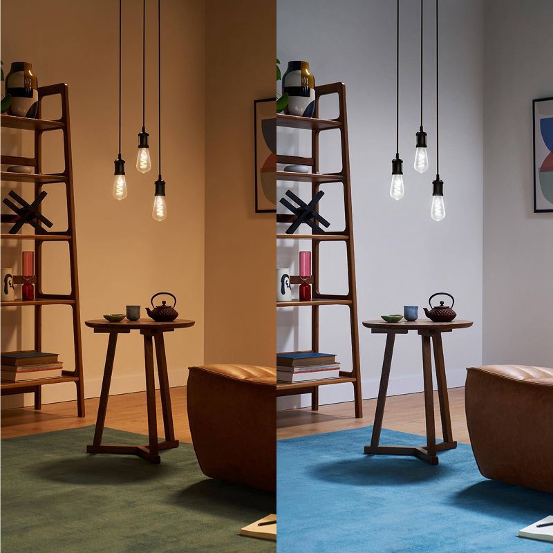 slide 7 of 8, Philips Smart 40W Clear Color Filament ST19 1P: LED Light Bulb, Dimmable, HomeKit Compatible, 13.7-Year Life, E26 Base, 1 ct