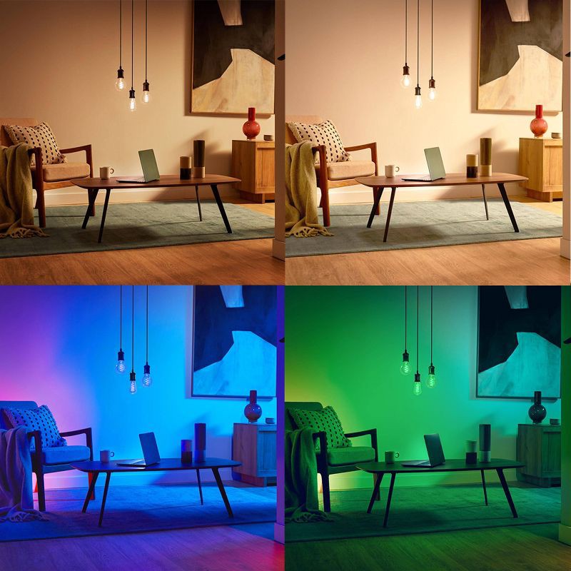 slide 8 of 8, Philips Smart 40W Clear Color Filament ST19 1P: LED Light Bulb, Dimmable, HomeKit Compatible, 13.7-Year Life, E26 Base, 1 ct