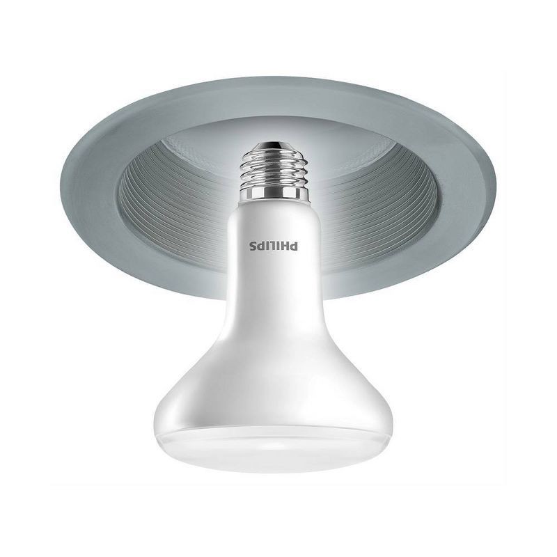 slide 3 of 5, Philips LED 65W Daylight BR30 3P: Dimmable 5000K, 650 Lumens, Energy Star, E26 Base, 13.7-Year Life, 4-Pack, 1 ct