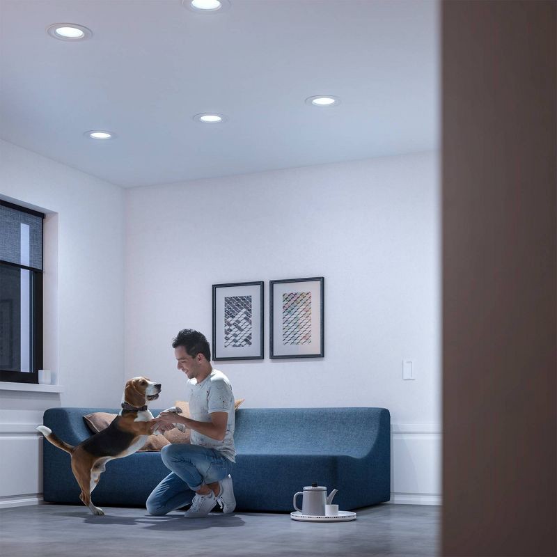 slide 5 of 5, Philips LED 65W Daylight BR30 3P: Dimmable 5000K, 650 Lumens, Energy Star, E26 Base, 13.7-Year Life, 4-Pack, 1 ct