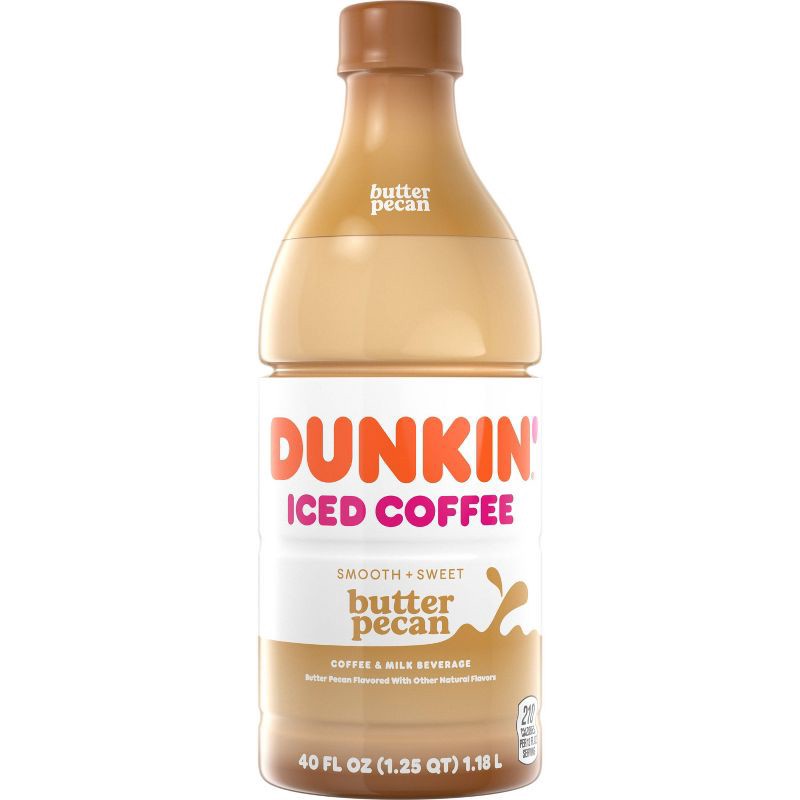 slide 1 of 8, Dunkin' Donuts Dunkin Butter Pecan Iced Coffee - 40oz, 40 oz