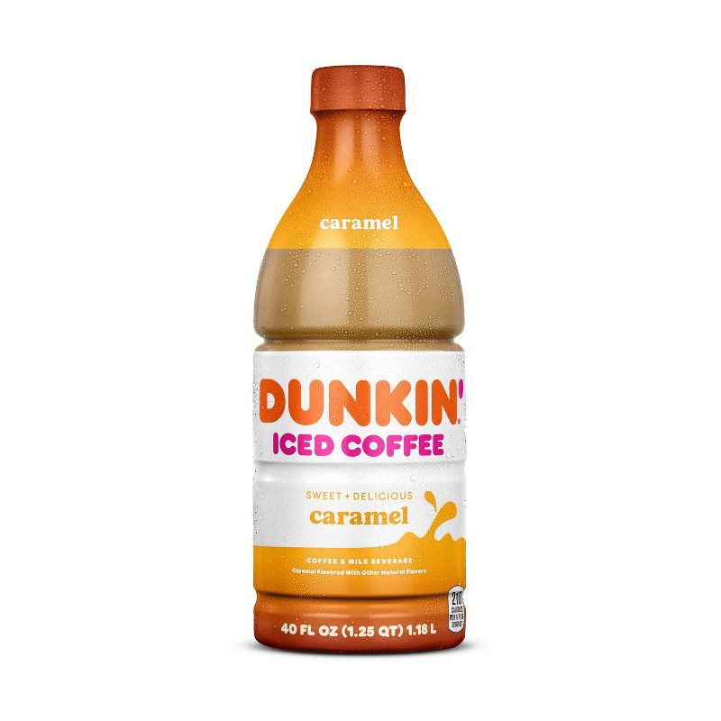 slide 2 of 9, Dunkin' Donuts Dunkin Caramel Iced Coffee - 40oz, 40 oz