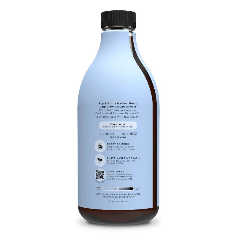 slide 8 of 8, Pop & Bottle Medium Roast Cold Brew - 48oz, 48 oz