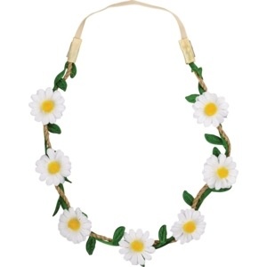 slide 1 of 1, Mia Flower Halo Headband, White Daisy, 1 ct