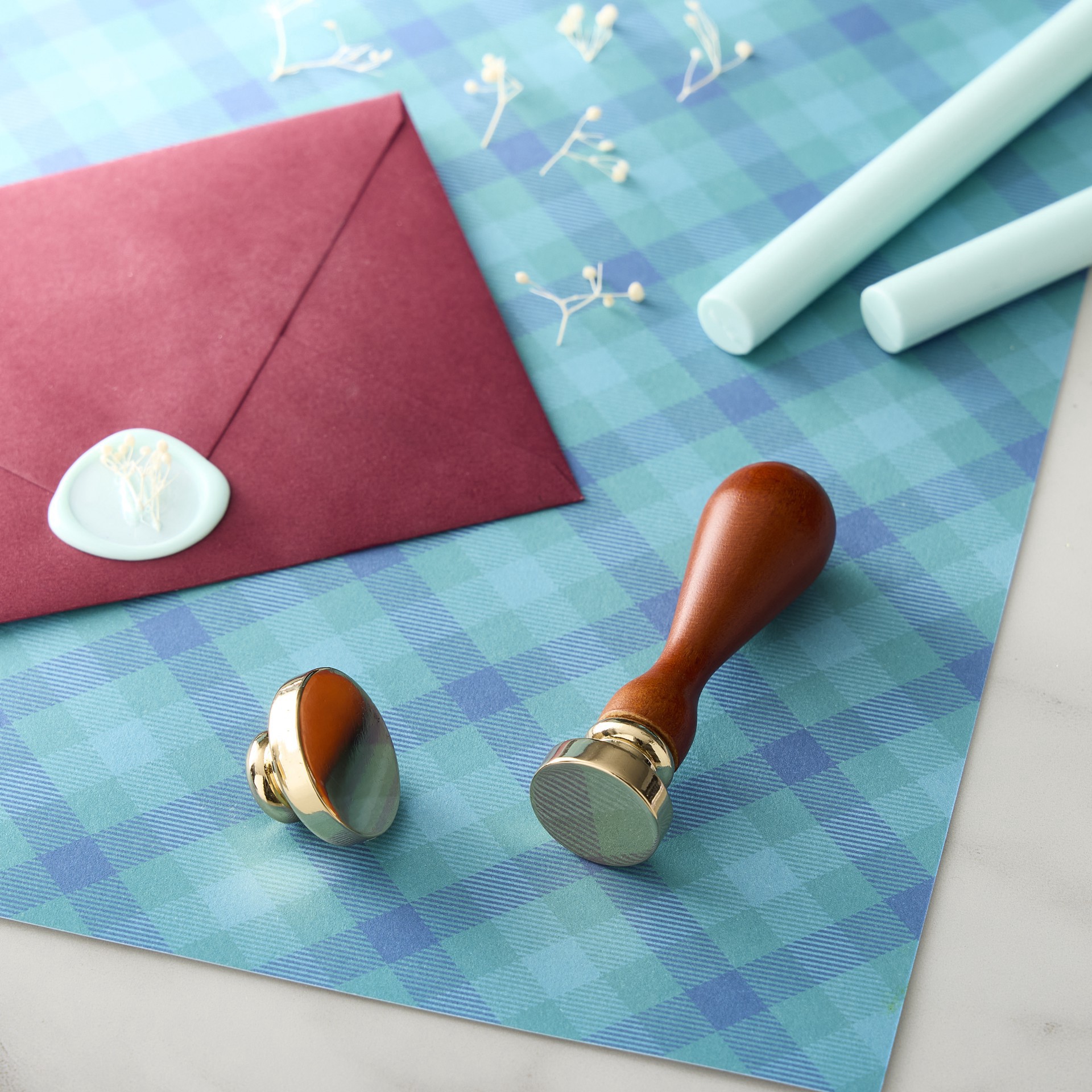 slide 3 of 4, Circle Wax Stamp Set By Recollections, 2 stamps