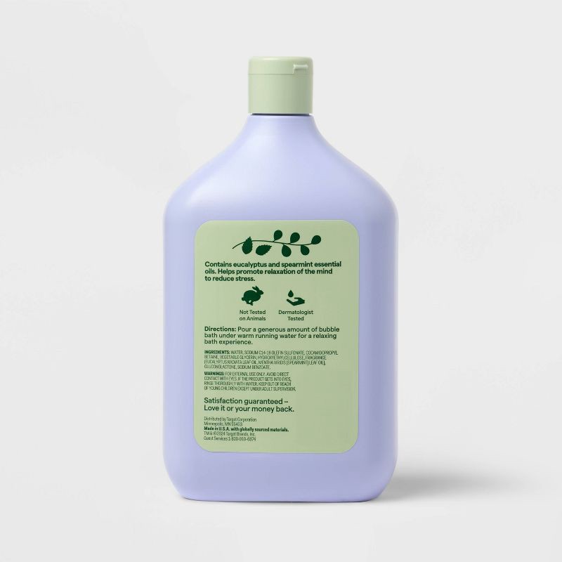 slide 3 of 3, Refreshing Foaming Bubble Bath - Eucalyptus and Spearmint - 34oz - up&up™, 34 oz