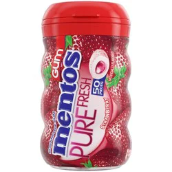 Mentos Strawberry Gum Bottle - 50ct