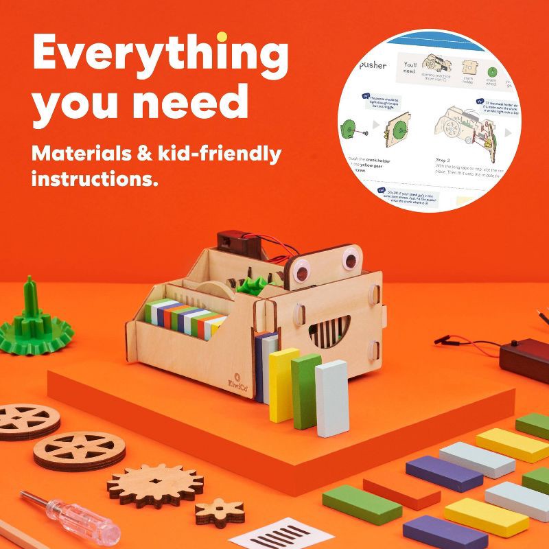 slide 3 of 7, KiwiCo Domino Machine: Educational Science & Engineering Toy for Creative Thinking, 1 ct