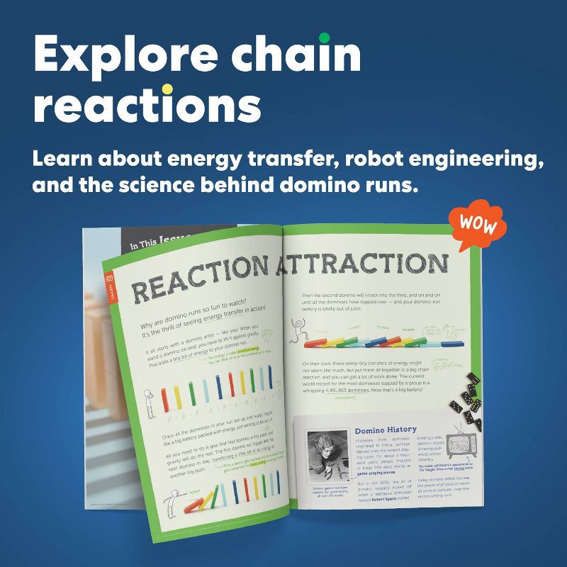 slide 7 of 7, KiwiCo Domino Machine: Educational Science & Engineering Toy for Creative Thinking, 1 ct