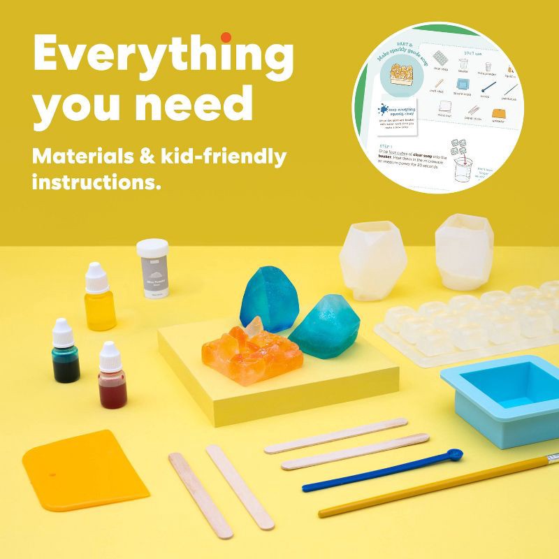 slide 2 of 7, KiwiCo Crystal Ombre Soapmaking: DIY Craft Activity Kit with Decorative Accessories, 1 ct