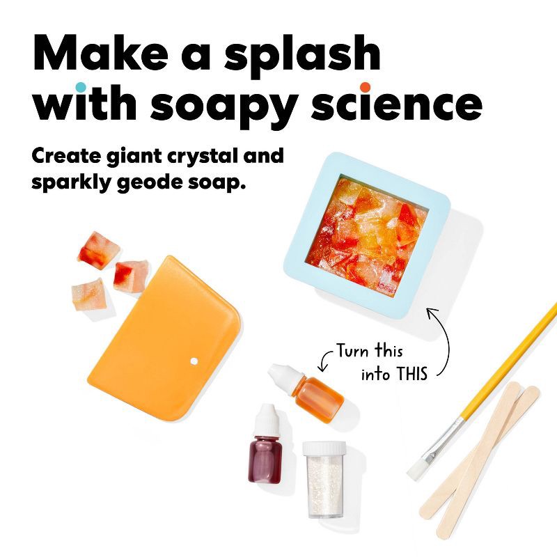 slide 4 of 7, KiwiCo Crystal Ombre Soapmaking: DIY Craft Activity Kit with Decorative Accessories, 1 ct