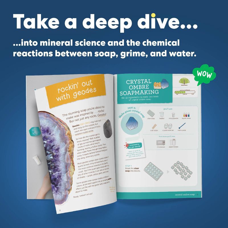 slide 6 of 7, KiwiCo Crystal Ombre Soapmaking: DIY Craft Activity Kit with Decorative Accessories, 1 ct