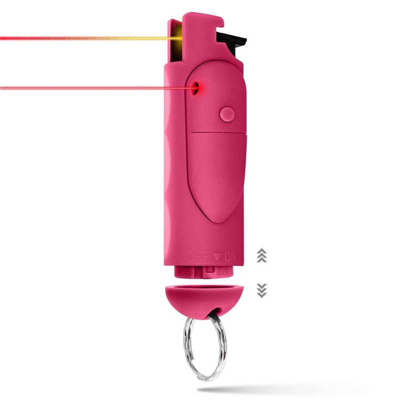 slide 2 of 8, Guard Dog Security AccuFire 2 Pepper Spray with Laser Assist SnapShot Release 16' Distance Pink: Pepper Gel for Women, Camping, 1 ct