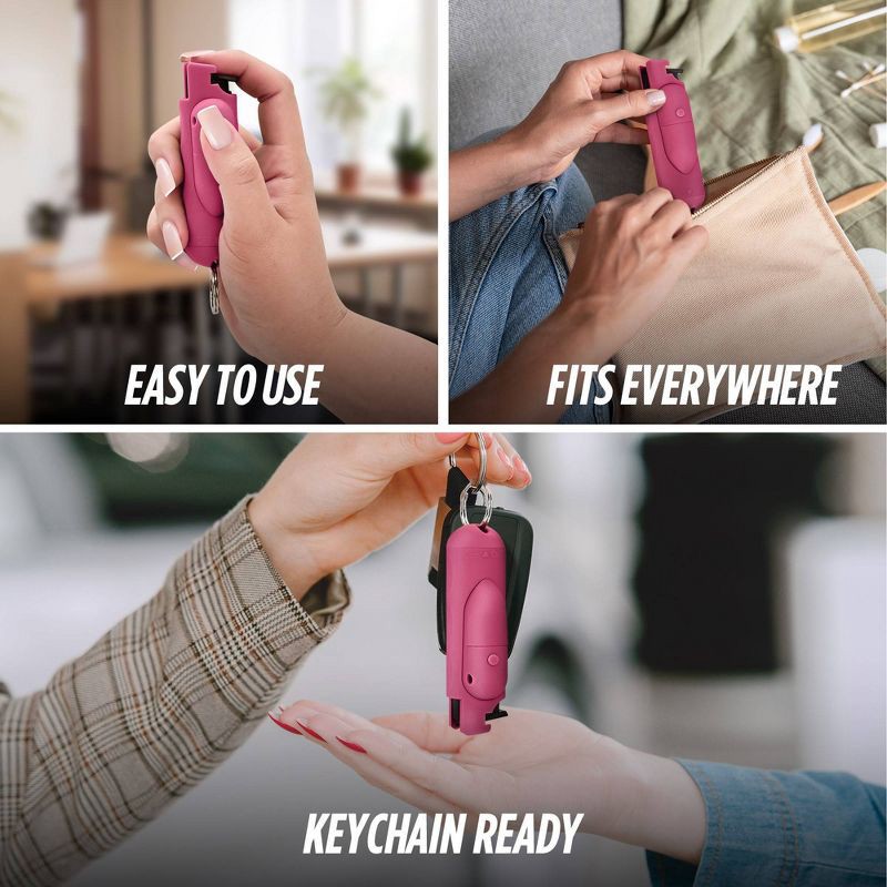 slide 5 of 8, Guard Dog Security AccuFire 2 Pepper Spray with Laser Assist SnapShot Release 16' Distance Pink: Pepper Gel for Women, Camping, 1 ct