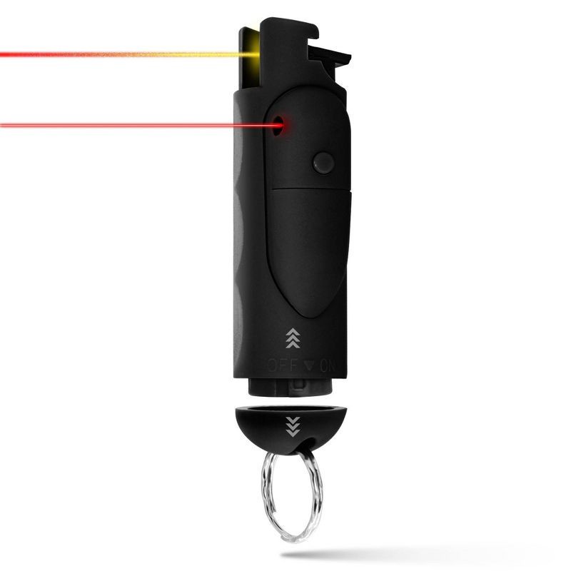 slide 2 of 8, Guard Dog Security AccuFire 2 Pepper Spray with Laser Assist SnapShot Release 16' Distance Black: Keychain, Camping, Women, 1 ct