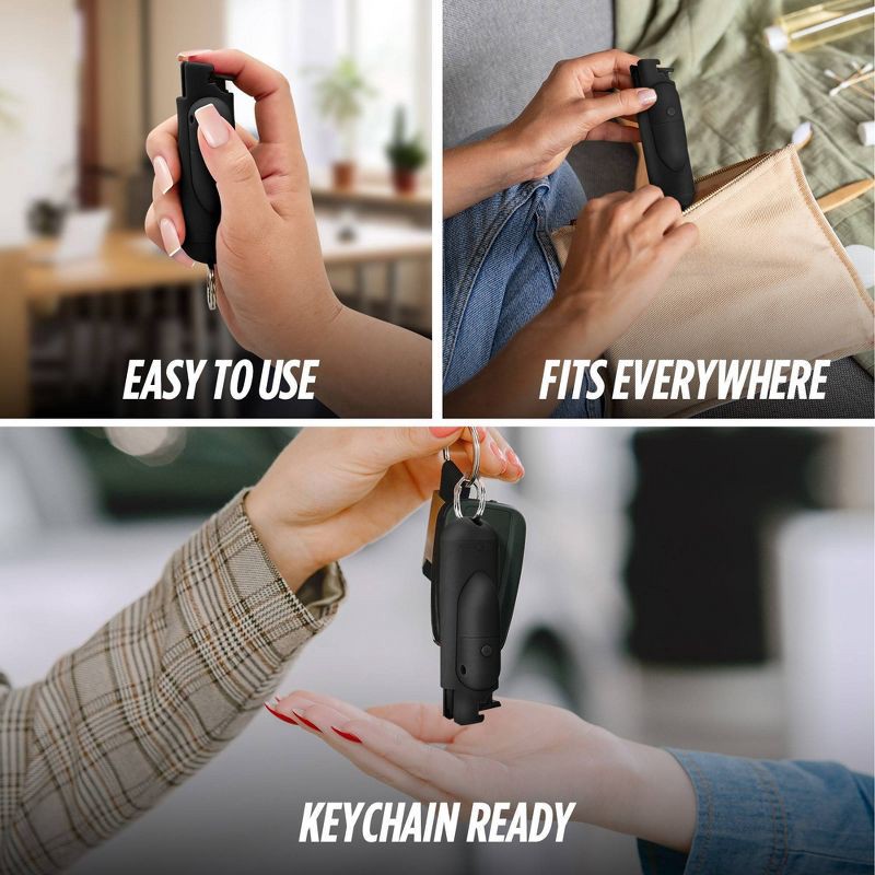 slide 5 of 8, Guard Dog Security AccuFire 2 Pepper Spray with Laser Assist SnapShot Release 16' Distance Black: Keychain, Camping, Women, 1 ct