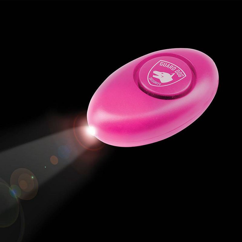 slide 4 of 8, Guard Dog Security on The Go Protection Set Keychain Pepper Spray with Keychain Alarm and LED Light Pink: Personal Safety for Women, 1 ct