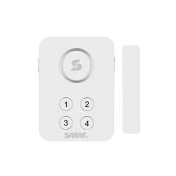 Sabre Elite Door Alarm: Security Sensor for Doors & Windows, Battery Operated, Travel Friendly, White