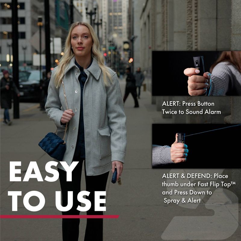 slide 4 of 7, Sabre 2-in-1 Pepper Spray + Alarm Snow White, 1 ct