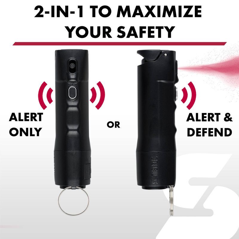 slide 5 of 7, Sabre 2-in-1 Pepper Spray + Alarm Snow White, 1 ct