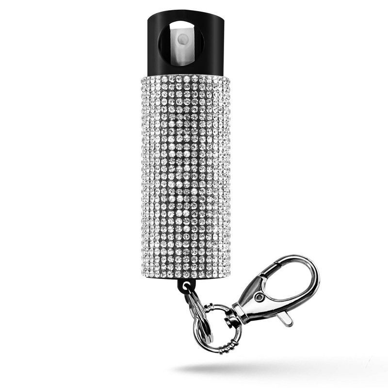slide 2 of 11, Guard Dog Security Bling It On Pepper Spray 2pk Glow-In-The-Dark 16' Distance White and Confetti: Rhinestone, Camping Essentials, 2 ct