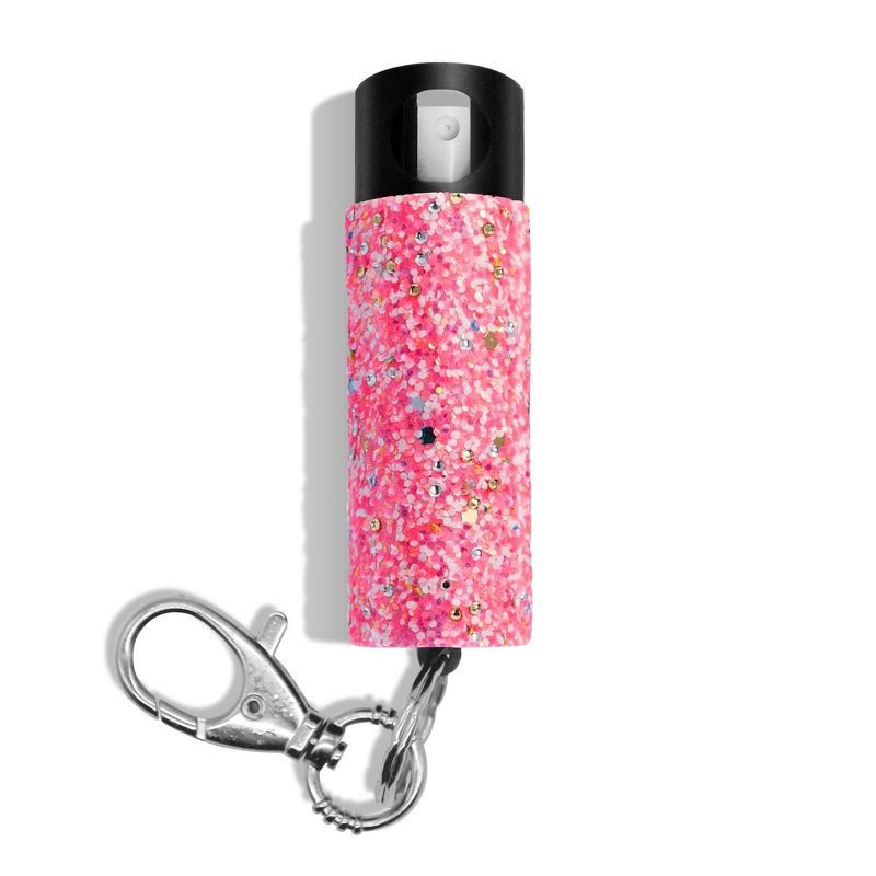 slide 3 of 11, Guard Dog Security Bling It On Pepper Spray 2pk Glow-In-The-Dark 16' Distance White and Confetti: Rhinestone, Camping Essentials, 2 ct