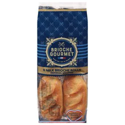 Brioche Gourmet Milk Brioche Rolls - 8 ct