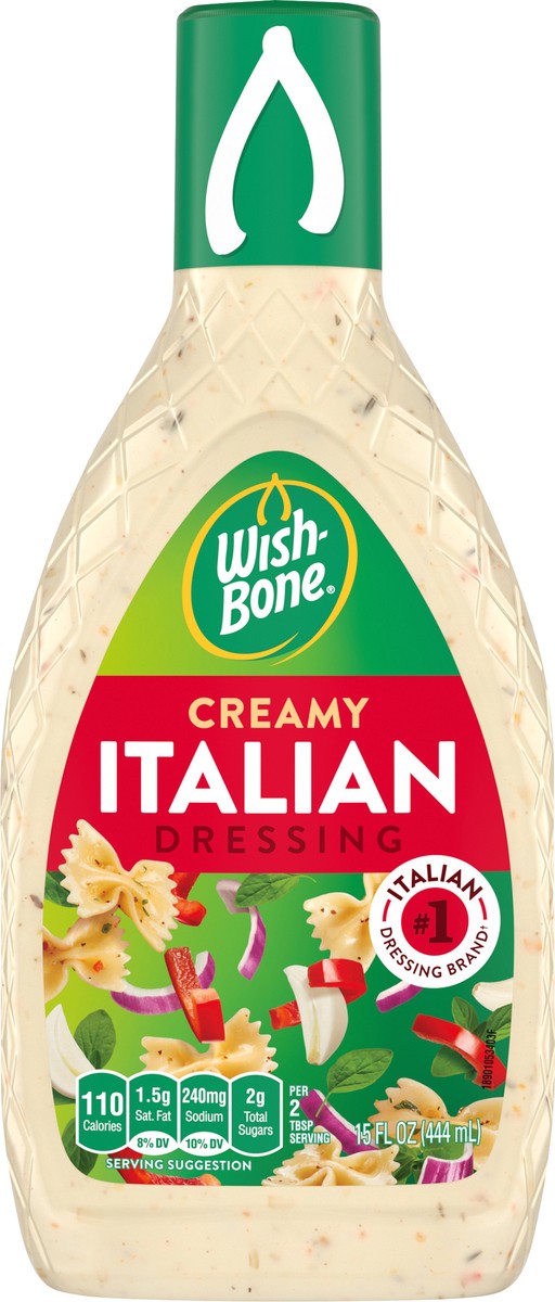 slide 1 of 5, Wish-Bone Creamy Italian Dressing 15 oz, 15 oz