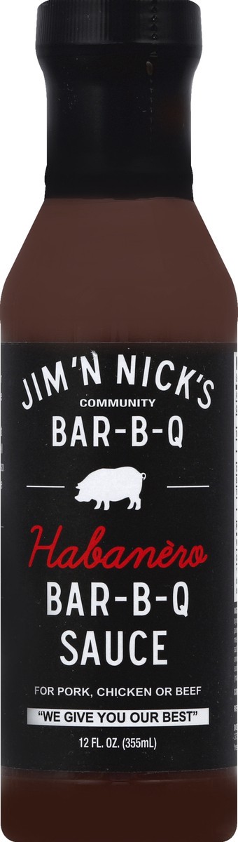 slide 1 of 2, Jim 'N Nick's Bar-B-Q Sauce 12 oz, 12 oz