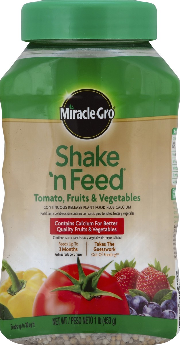 slide 2 of 2, Miracle-Gro Shake 'n Feed Tomatoes Fruits & Vegetables Plant Food, 1 ct