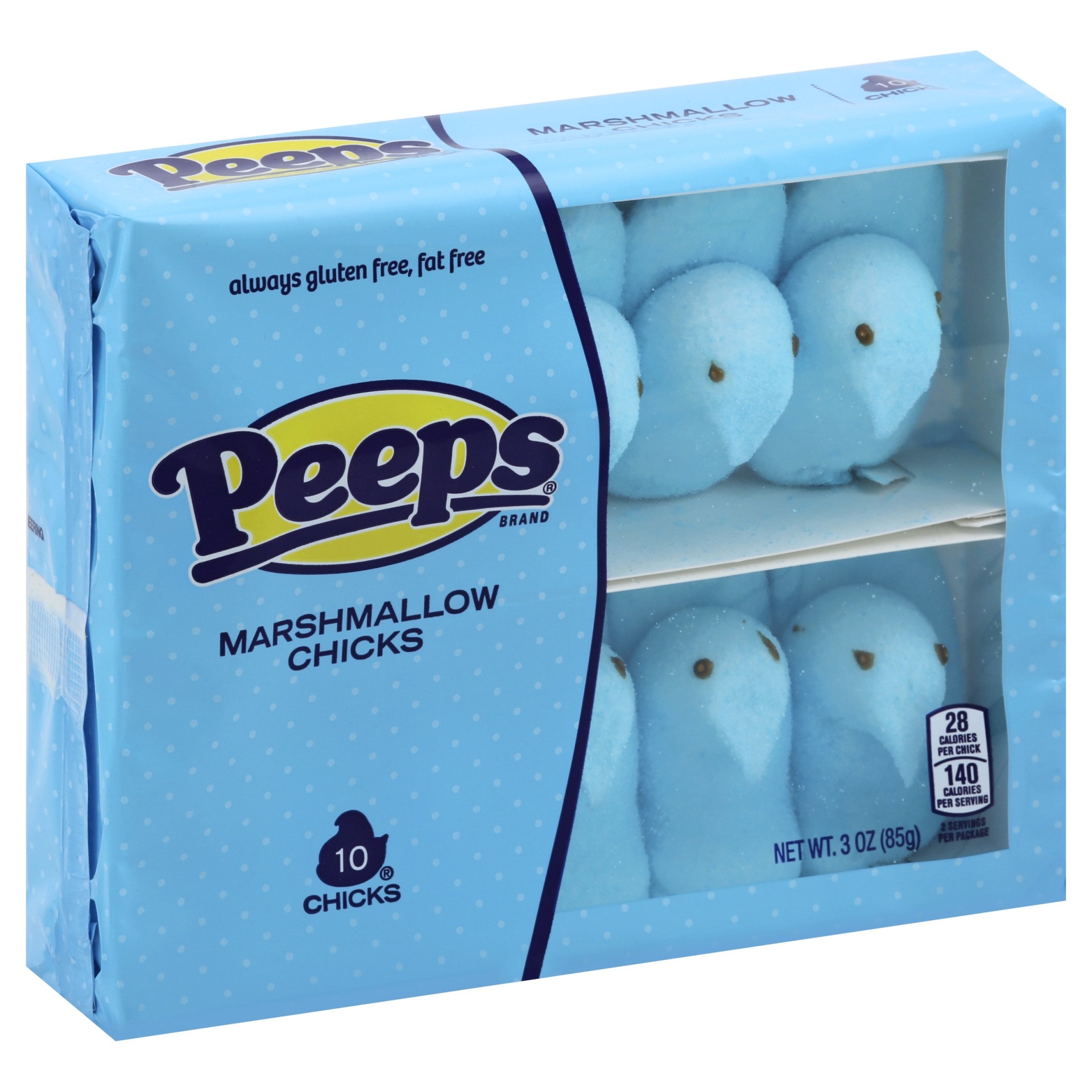 slide 1 of 1, Peeps Blue Marshmallow Chicks, 3 oz