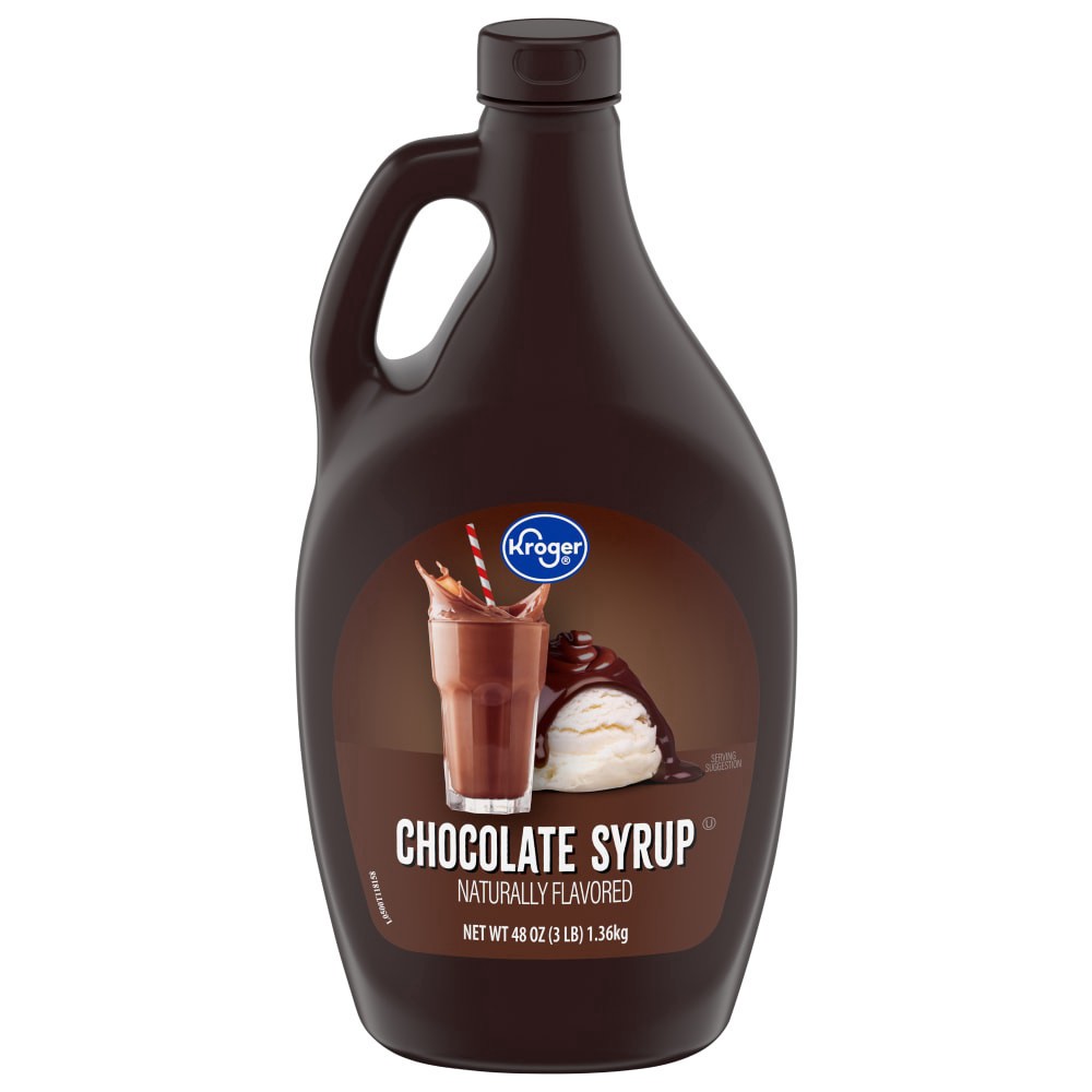 slide 1 of 2, Kroger Chocolate Syrup, 48 oz