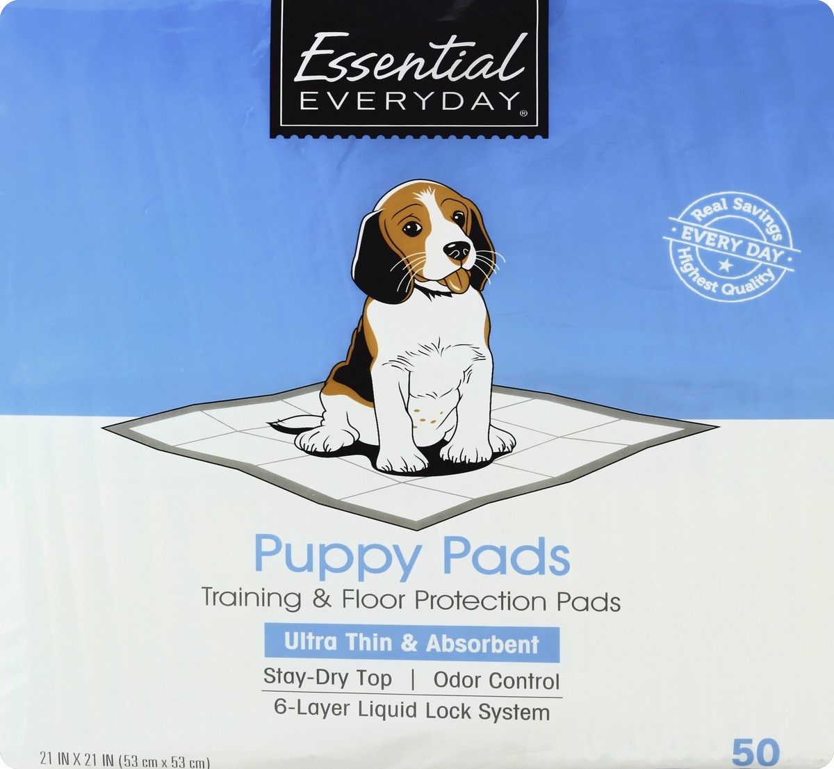 slide 6 of 6, Precision Pet PPP SuperValu Essential Everyday 50-ct. Puppy Pads-(65178), 1 ct