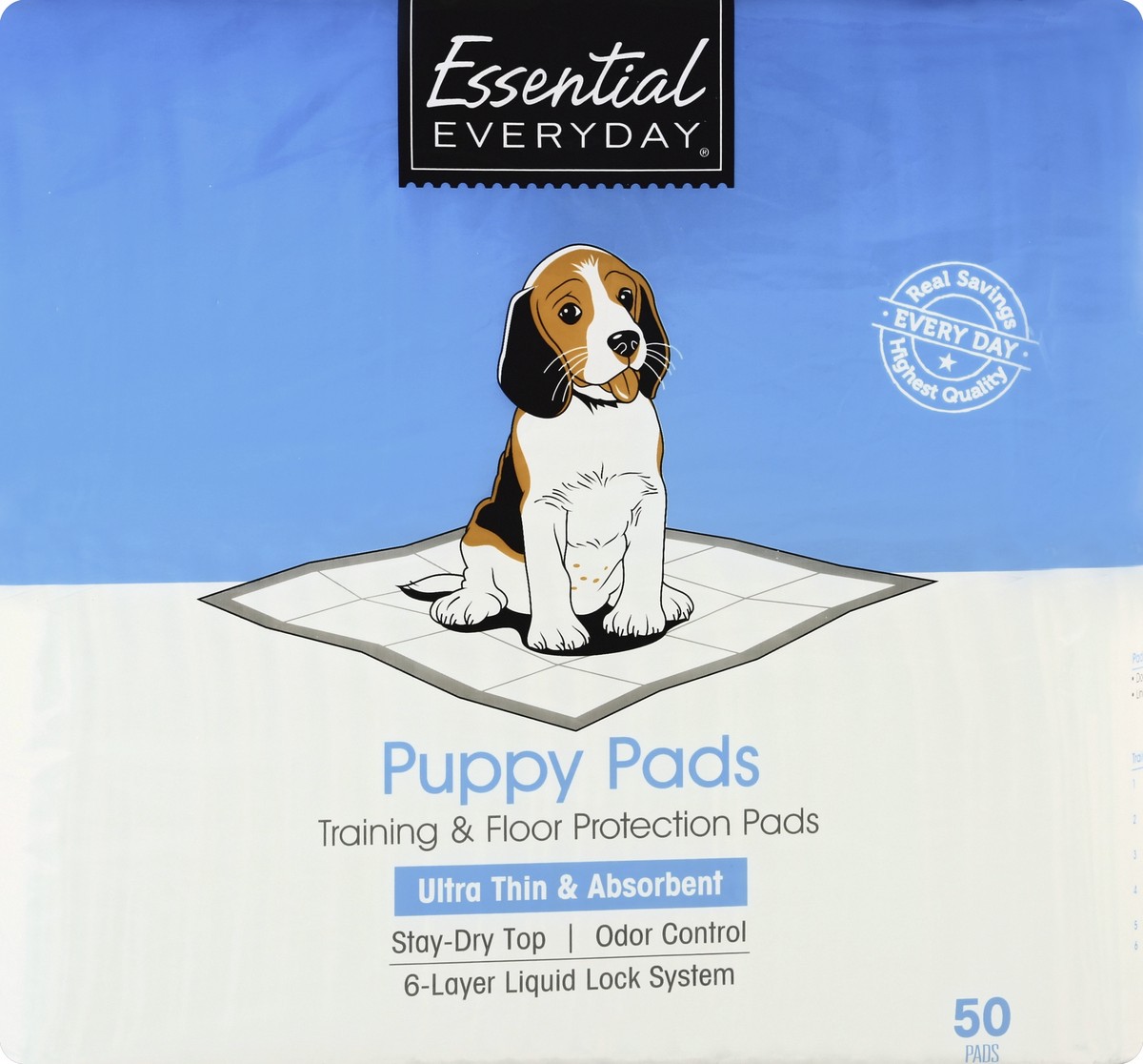 slide 3 of 6, Precision Pet PPP SuperValu Essential Everyday 50-ct. Puppy Pads-(65178), 1 ct