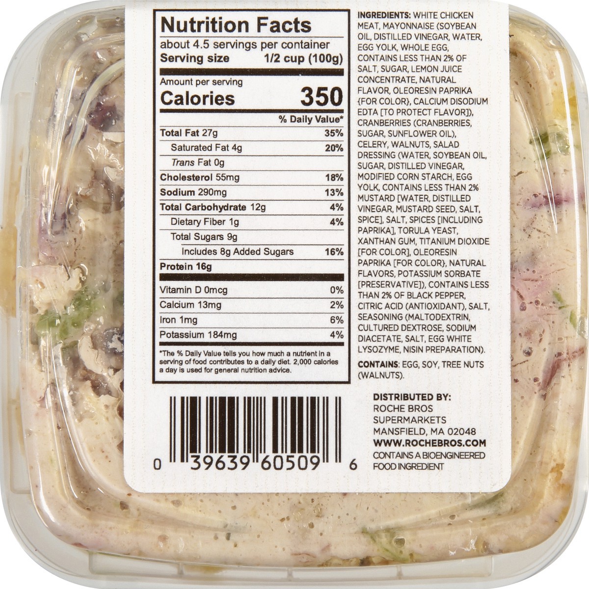 slide 9 of 13, Roche Bros. Cranberry Walnut Chicken Salad, 16 oz