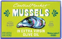 Central Market Mussels in Extra Virgin Olive Oil