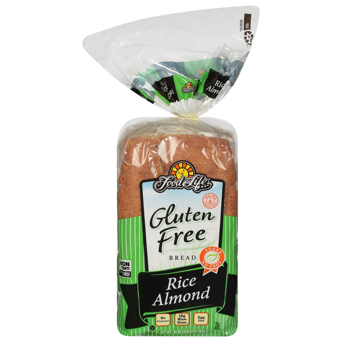 slide 1 of 9, Food for Life Foods For Life Almond Rice Bread, 24 oz