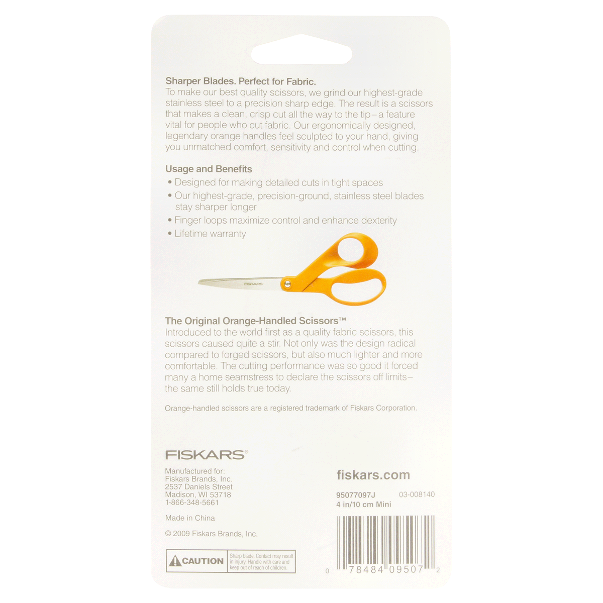 slide 2 of 2, Fiskars Mini Scissors 4 Inch, 1 ct