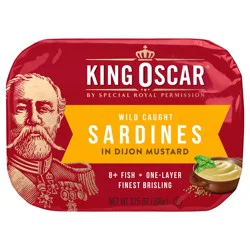King Oscar Wild Caught Sardines in Dijon Mustard 3.75 oz