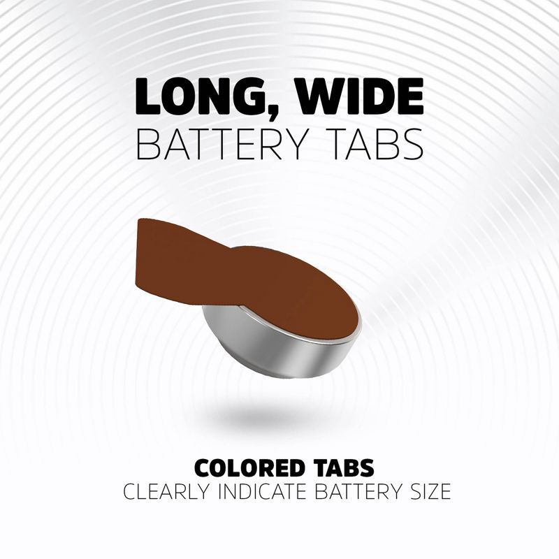 slide 5 of 9, Energizer Hearing Aid Battery Size 312 12pk - Brown, 12 ct