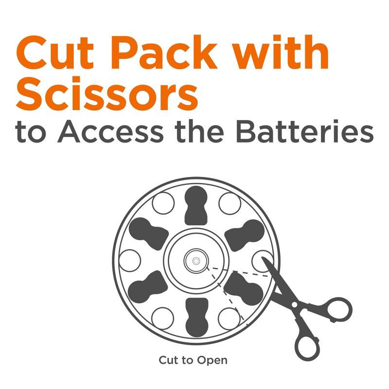 slide 3 of 8, Rayovac Hearing Aid Battery Size 13 24pk - Orange: 1.45V, 72mAh, Single-Use, 24 ct