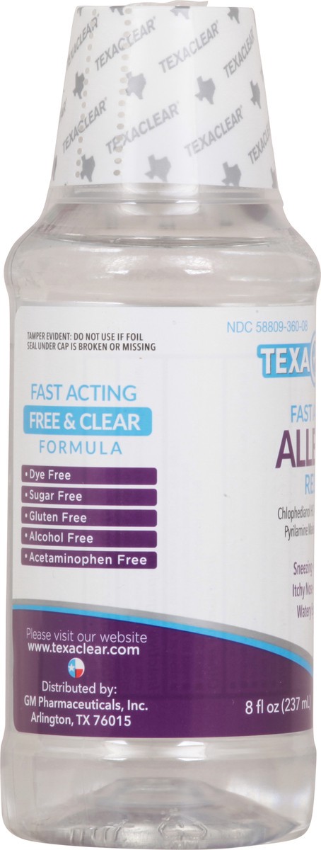 slide 11 of 11, Texa Clear Fast Acting Allergy Relief 8 oz, 8 oz