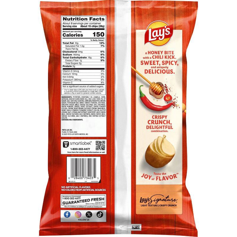 slide 2 of 6, Lay's Sweet & Spicy Honey Flavored Potato Chips - 7.75oz, 7.75 oz