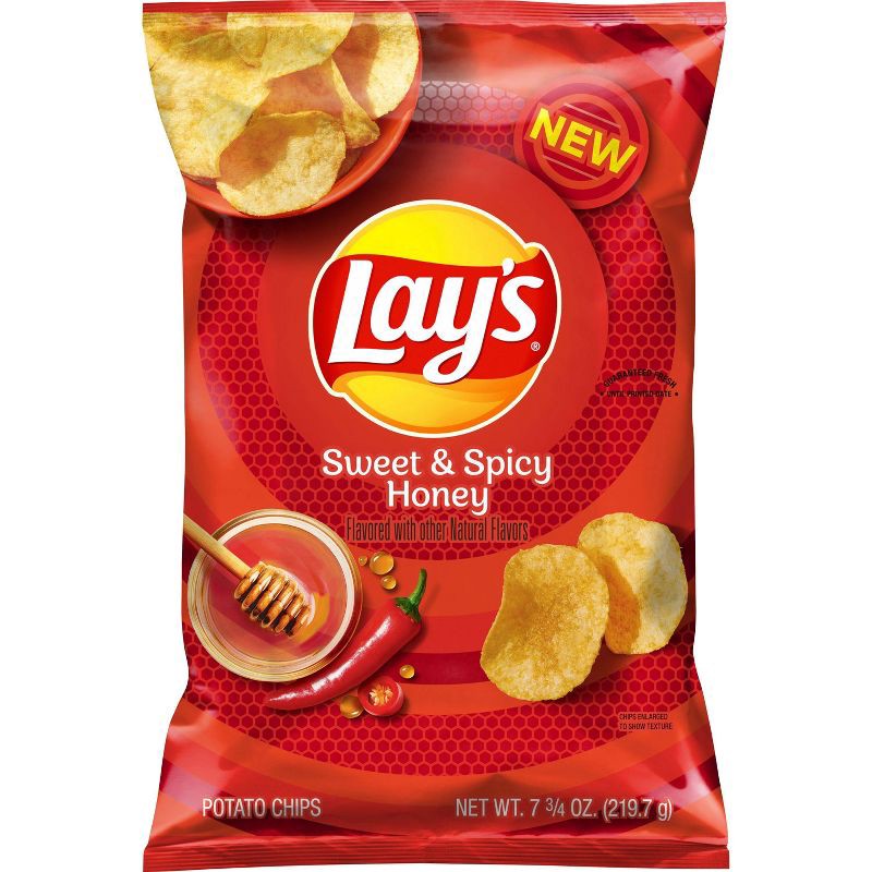 slide 1 of 4, Frito-Lay Lay's Sweet & Spicy Honey Flavored Chips - 7.75oz, 7.75 oz